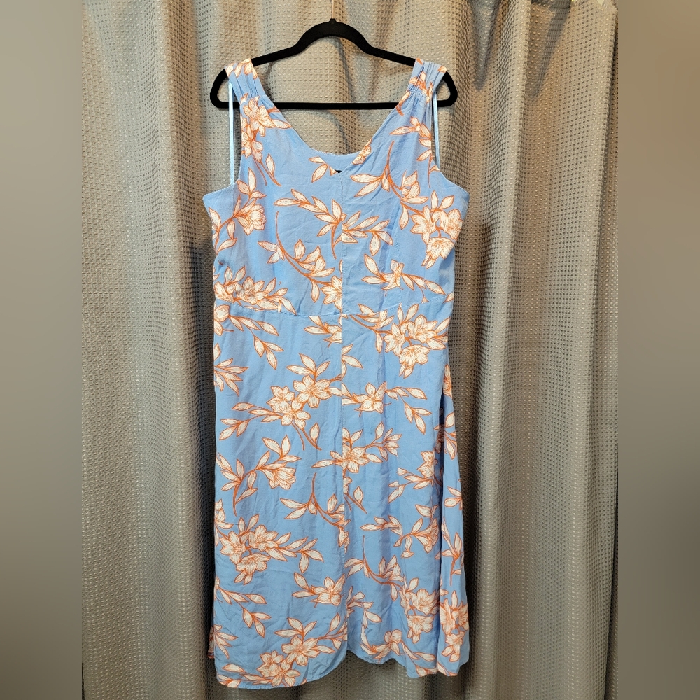 Talbots Plus Floral Sleeveless Dress Size 18w